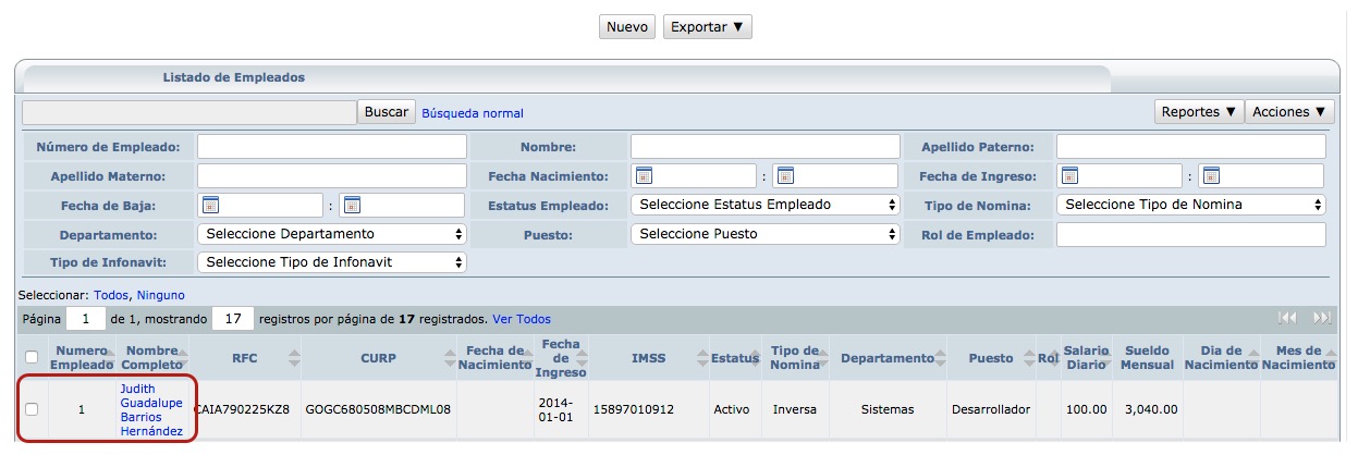 Listado Método Pago SAT