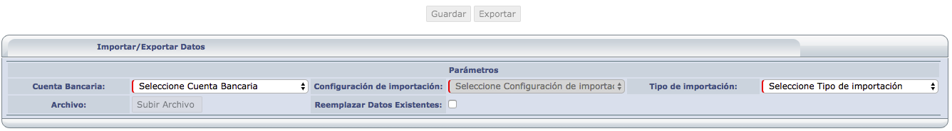 integrar archivo bancario